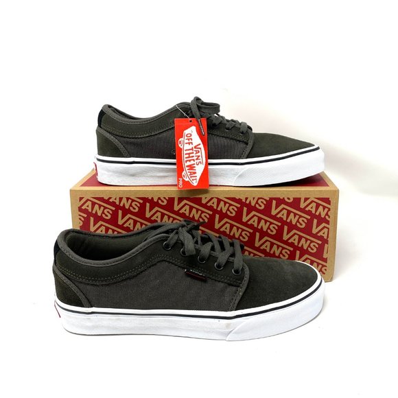 💖MEGA SALE💖Vans Chukka  Olive Gray Suede Canvas Skate  Womens  9 VN0A38CGY33 - Picture 9 of 11